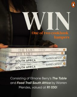 ✨ GIVEAWAY TIME ✨
Two lucky winners will each win a copy of these beautiful Gourmand Award-winning cookbooks:
📖 The Table by Elmarie Berry
📖 Food Trails South Africa by Warren Mendes
To enter:
• Tag your cooking buddies👩🏼🍳👨🏽🍳
• Share this post to your story for an extra entry ✨
• Follow:
@elmarieberry
@warrenmendes
@thehungrypenguin_sa
You may enter as many times as you wish 🤍
Competition closes on 18 June 2026 and the winners will be announced on the morning of 19 June 2026.
Good luck!