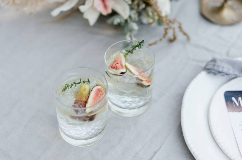 Fig and Thyme Gin Cocktail Infused with Rooibos