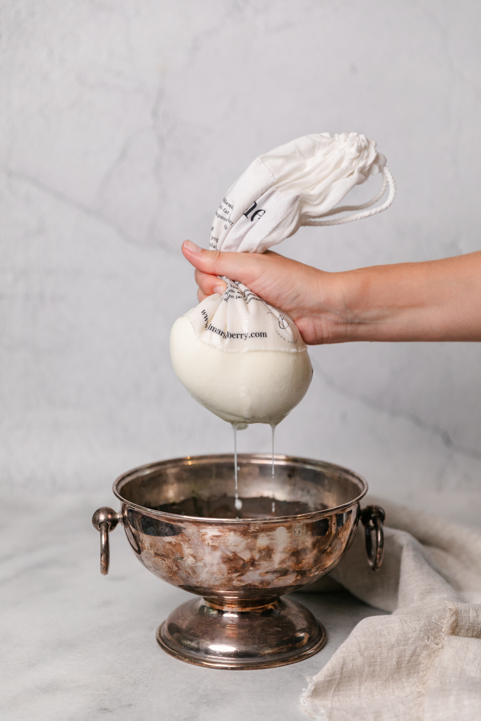 Yaourtière Labneh, Panier-filtre à mailles fines avec récipient à  lactosérum