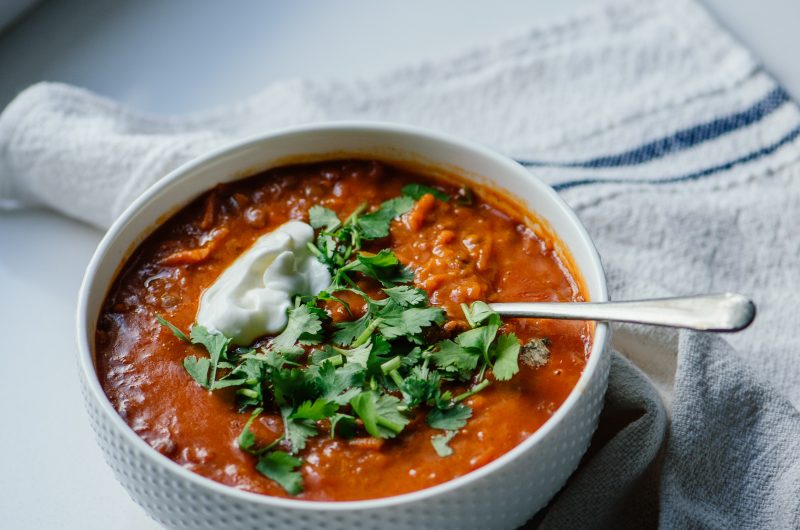 Butter Chicken Curry Lentil Soup