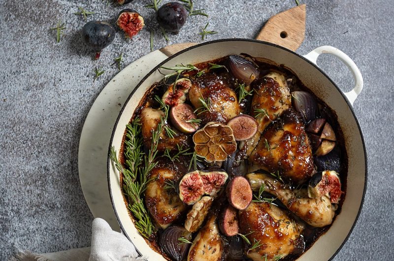Fig & Rosemary Chicken with Duck Fat