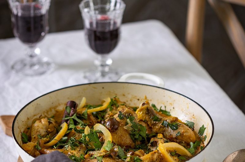 Baked Chicken with Olives & Preserved Lemons