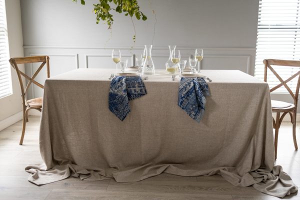 Mediterranean Blue & White Napkin Set (6) - Image 7